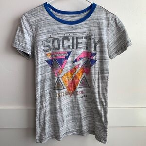 Society of The Sun Gray Graphic Short Sleeve Shirt